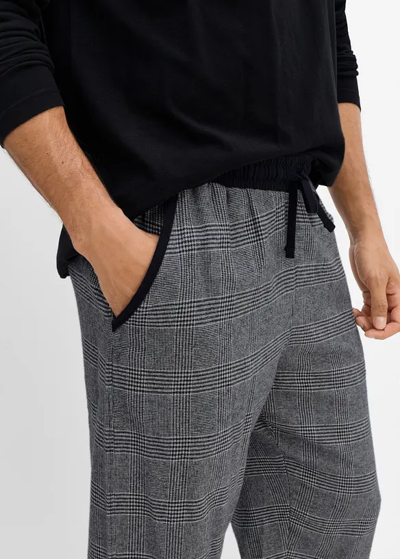 Pyjamas med flanellbukse, bonprix