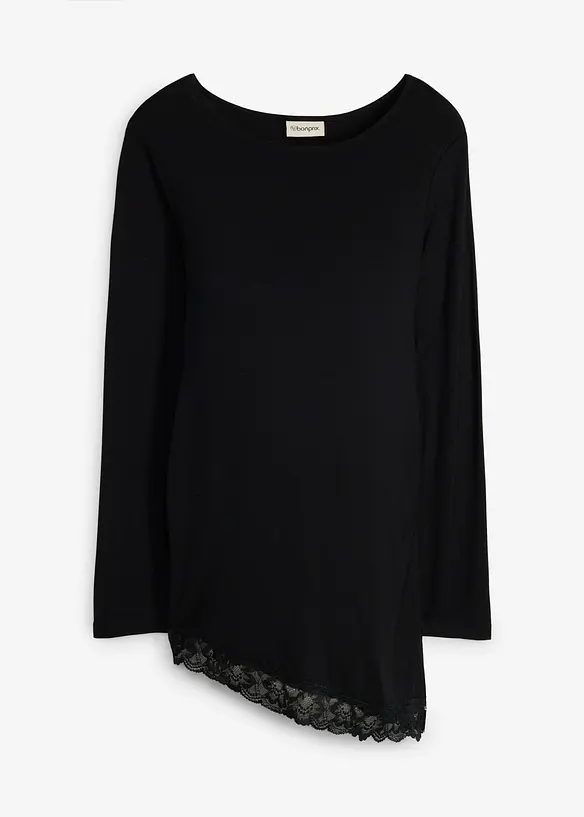 Elegant mammatopp med blonde i falden, bonprix