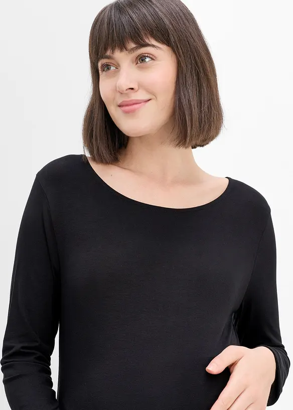 Elegant mammatopp med blonde i falden, bonprix
