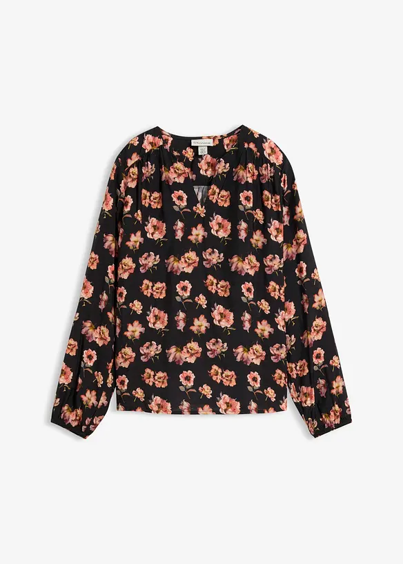 Bluse i lett viskosemiks, bonprix