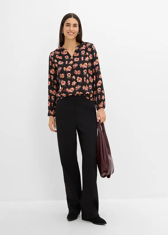 Bluse i lett viskosemiks, bonprix