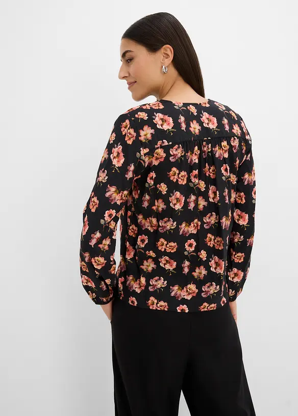 Bluse i lett viskosemiks, bonprix
