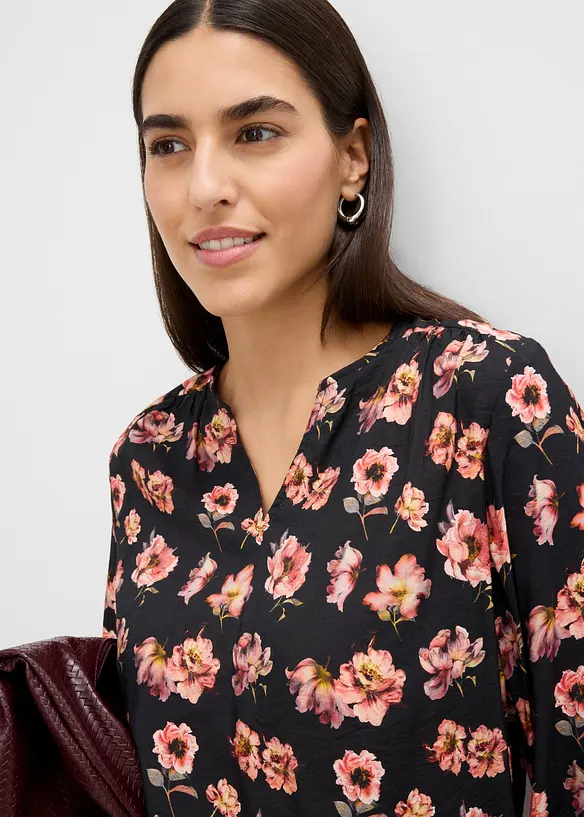 Bluse i lett viskosemiks, bonprix