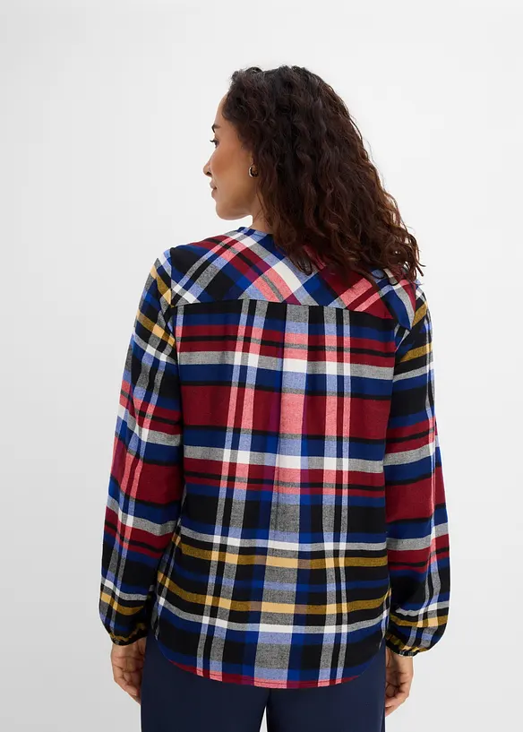 Flanelltunika av 100% &oslash;kologisk bbomull, bonprix