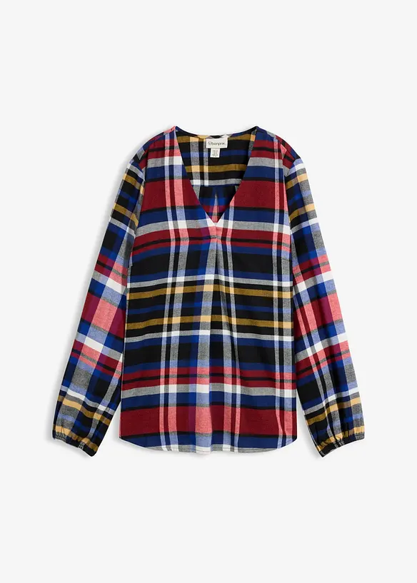 Flanelltunika av 100% &oslash;kologisk bbomull, bonprix