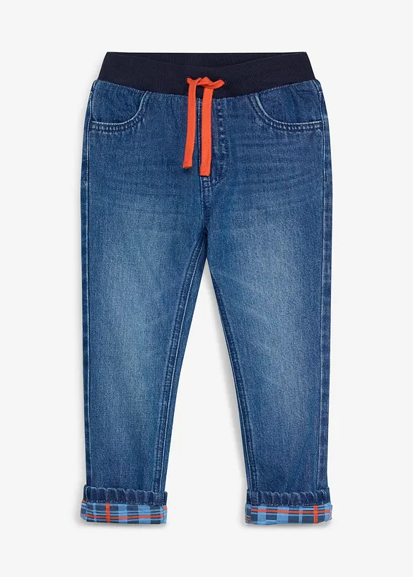 Varmende regular Fit-jeans med jerseyf&ocirc;r, Straight, Lurchi