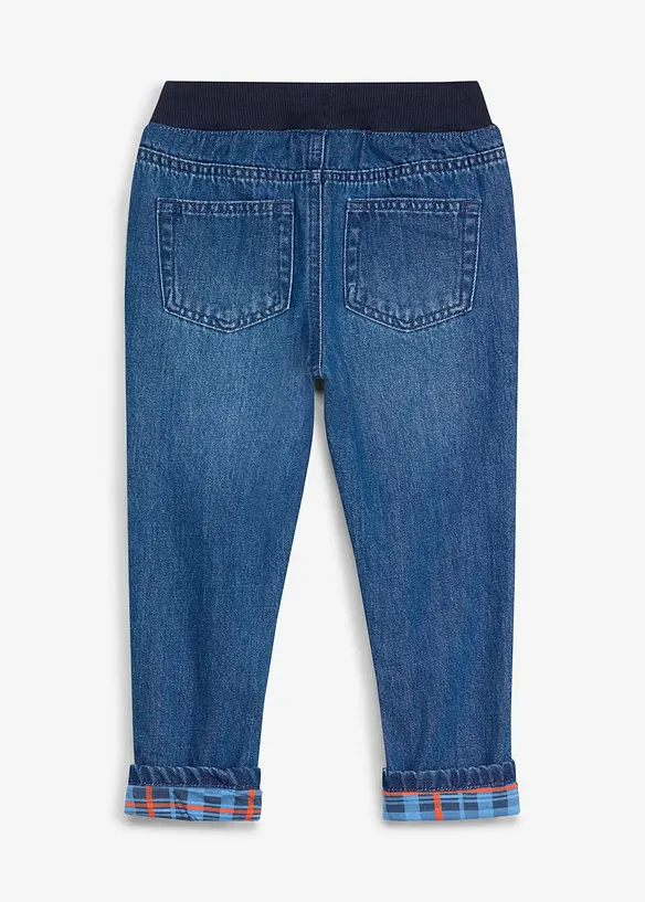 Varmende regular Fit-jeans med jerseyf&ocirc;r, Straight, Lurchi