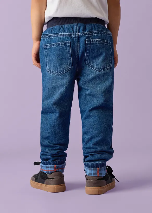Varmende regular Fit-jeans med jerseyf&ocirc;r, Straight, Lurchi