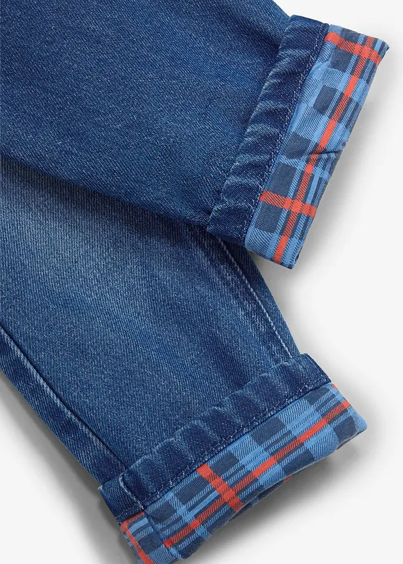 Varmende regular Fit-jeans med jerseyf&ocirc;r, Straight, Lurchi