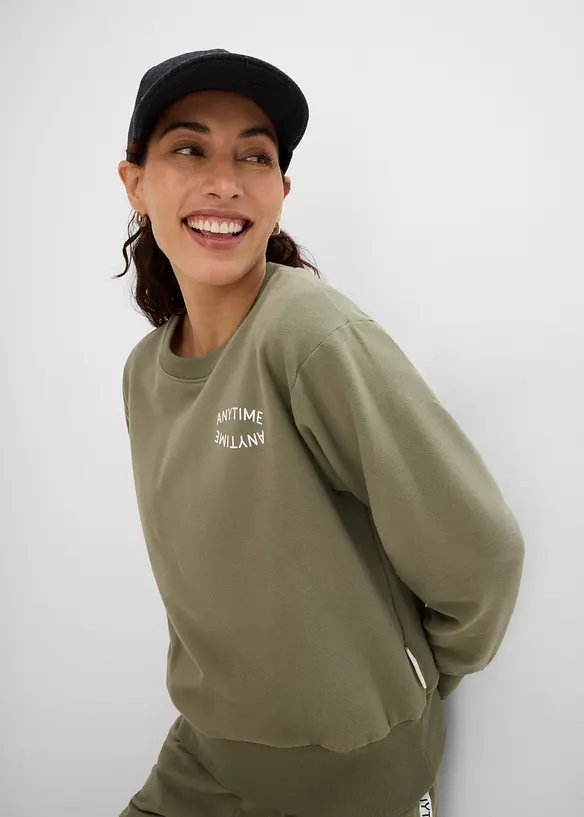 Myk sweatshirt med bomull, bonprix