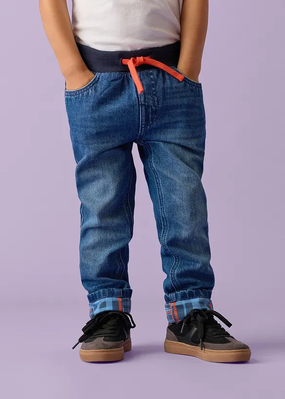 Varmende regular Fit-jeans med jerseyf&ocirc;r, Straight, Lurchi
