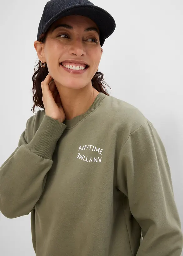 Myk sweatshirt med bomull, bonprix
