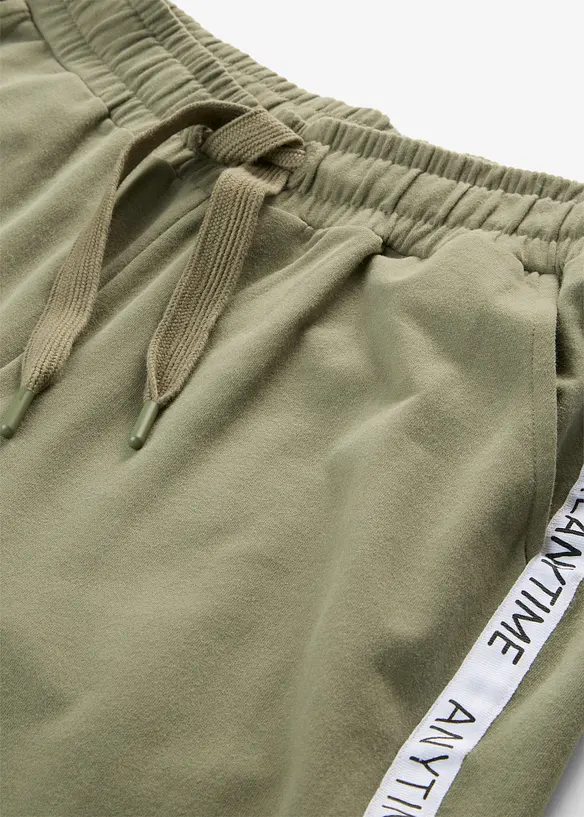 Joggebukse i myk bomullsmiks, bonprix