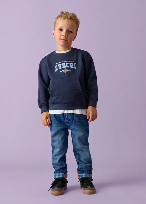 Lurchi sweatshirt i myk, &oslash;kologisk bomull, Lurchi