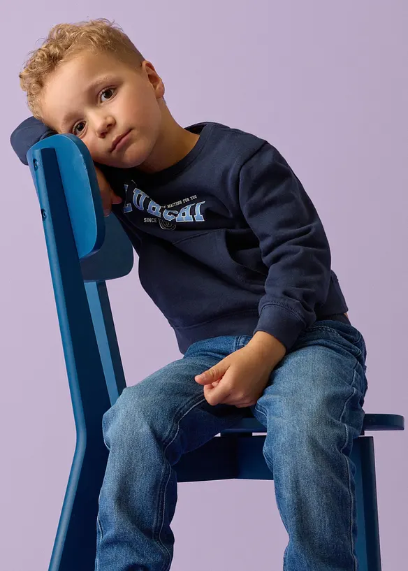 Varmende regular Fit-jeans med jerseyf&ocirc;r, Straight, Lurchi