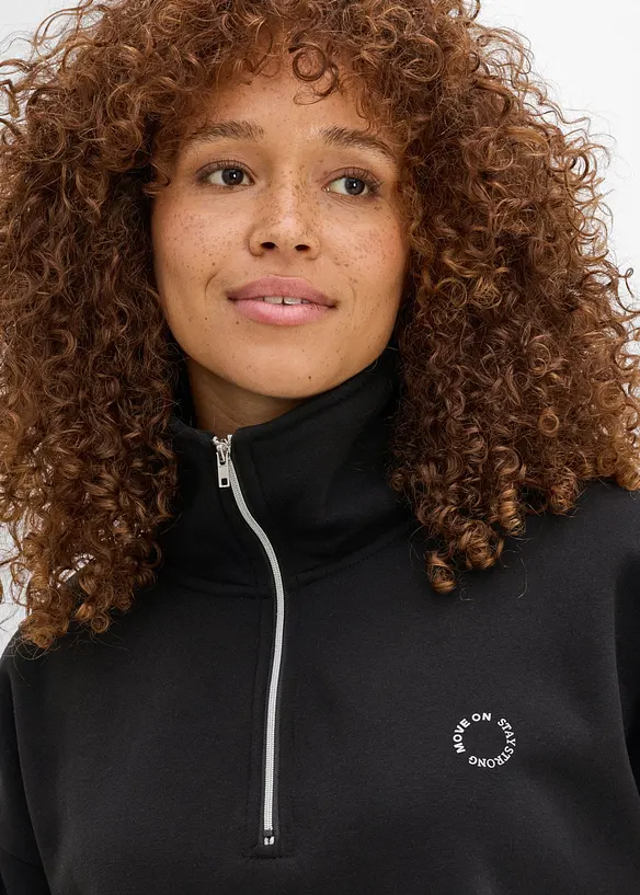 Varmende, half-zip-genser, hurtigt&oslash;rkende, bonprix