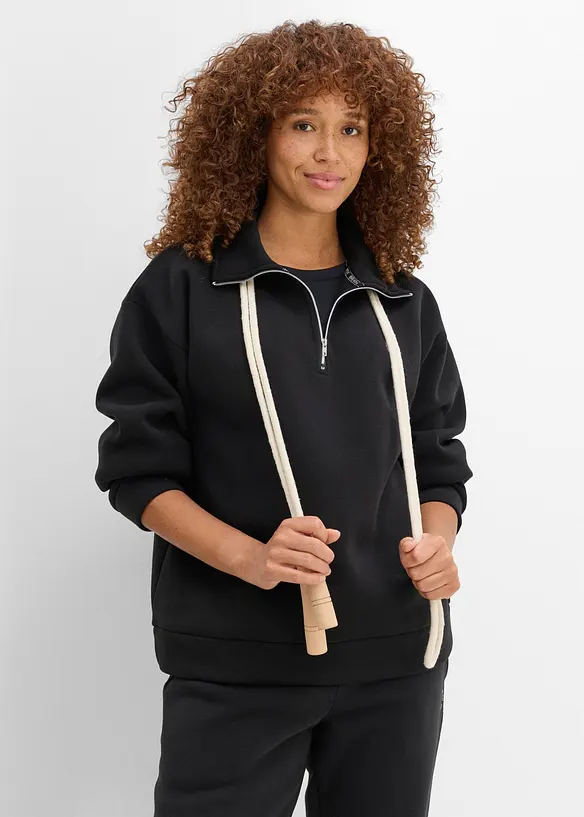 Varmende, half-zip-genser, hurtigt&oslash;rkende, bonprix