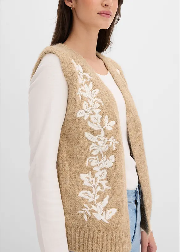 Strikket vest, bonprix