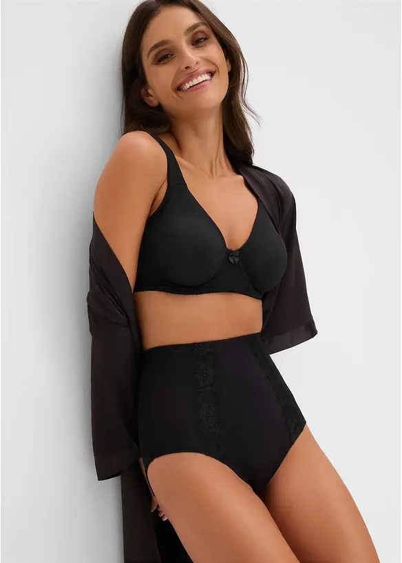 Medium shape h&oslash;y truse med bomull, bonprix