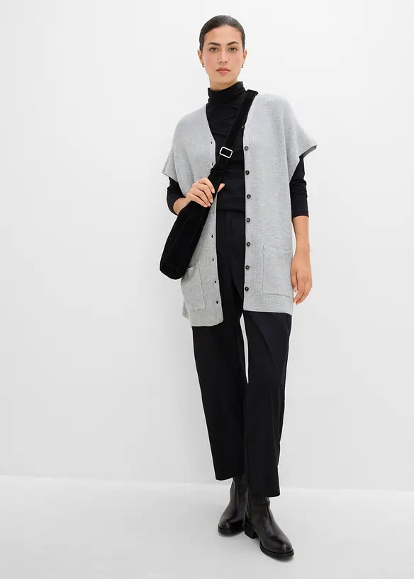Strikket cape i fin viskoseblanding, bonprix