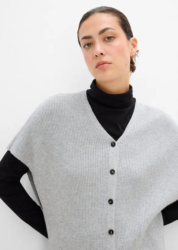 Strikket cape i fin viskoseblanding, bonprix