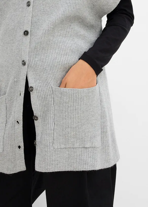 Strikket cape i fin viskoseblanding, bonprix