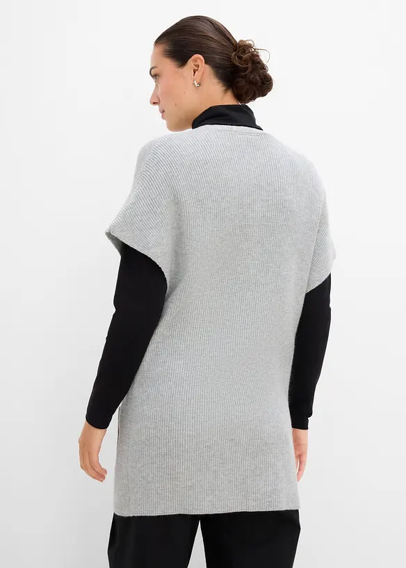 Strikket cape i fin viskoseblanding, bonprix
