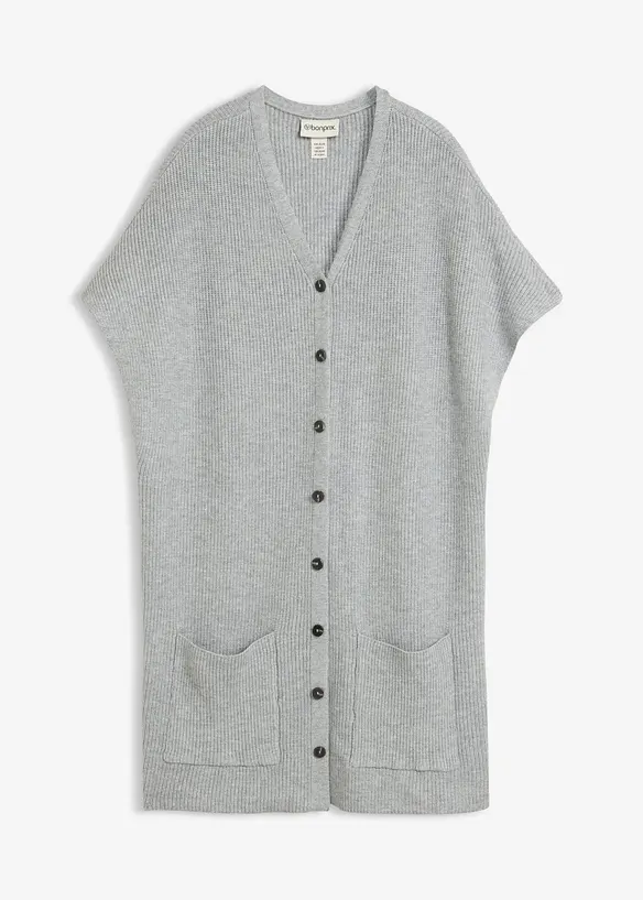 Strikket cape i fin viskoseblanding, bonprix