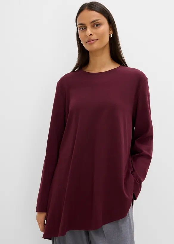 Asymmetrisk topp i 100% bomull, bonprix