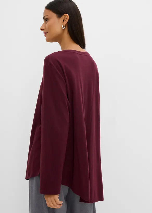 Asymmetrisk topp i 100% bomull, bonprix