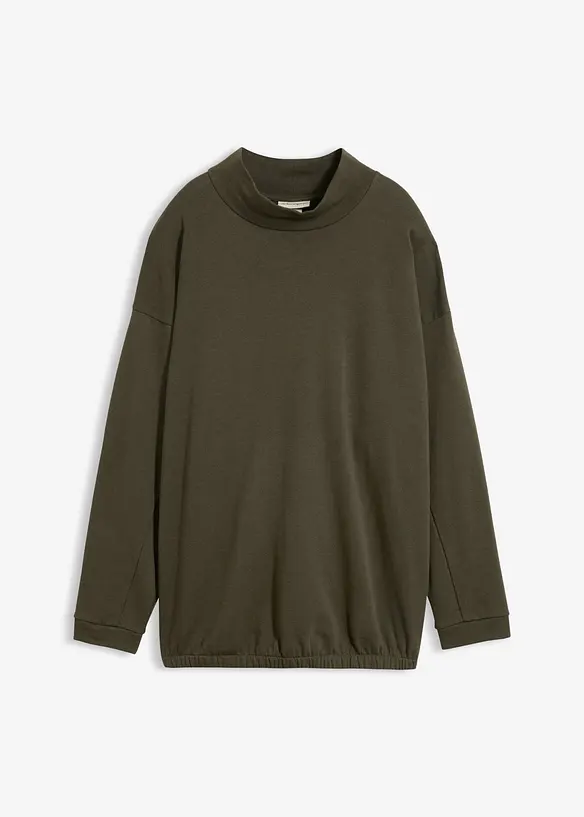 Sweatshirt med flaggermusermer av &oslash;kologisk bomullsmiks, bonprix