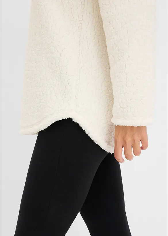 Loungewear-kosedress i pilefleece, bonprix