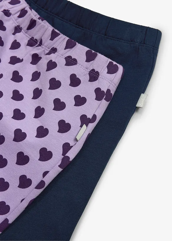 Termoleggings fra Lurchi av myk &oslash;kologisk bomull (2-pack), Lurchi