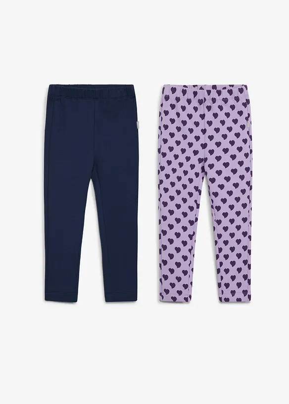 Termoleggings fra Lurchi av myk &oslash;kologisk bomull (2-pack), Lurchi