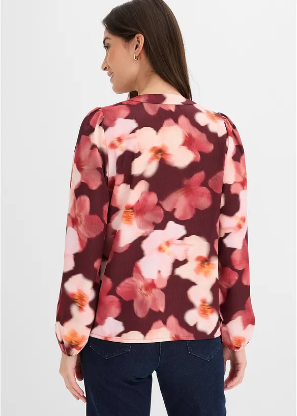 Bluse i strukturert krepp, bonprix