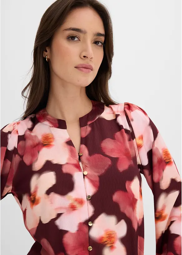 Bluse i strukturert krepp, bonprix