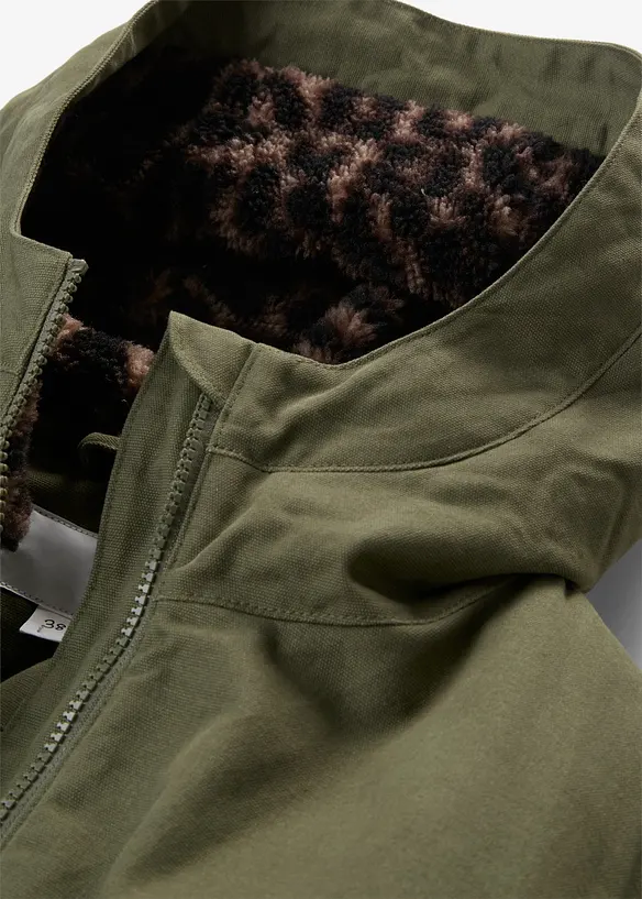 Parkas med pilefleece, bonprix