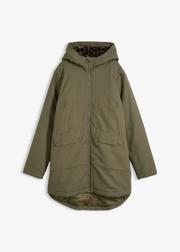 Parkas med pilefleece, bonprix