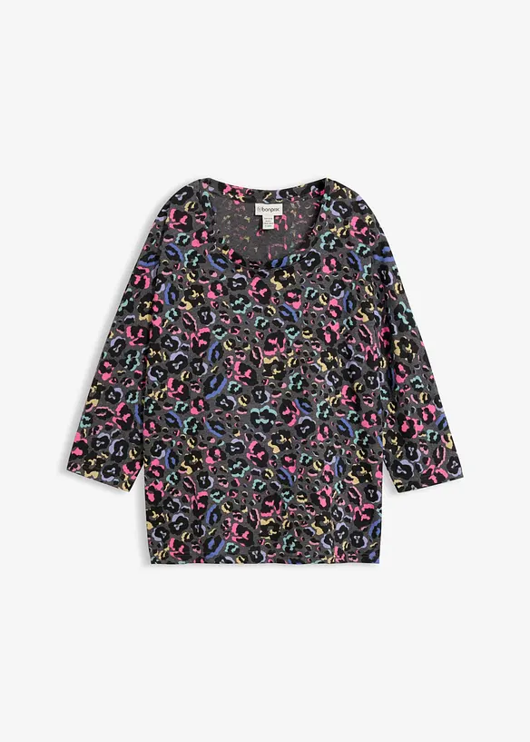 Oversized topp i bomullsmiks, bonprix