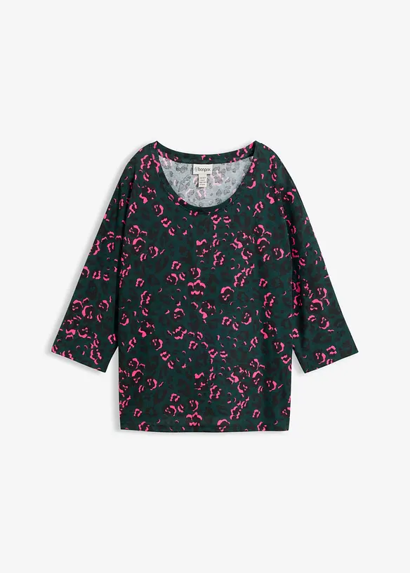 Oversized topp i bomullsmiks, bonprix