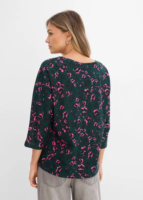 Oversized topp i bomullsmiks, bonprix