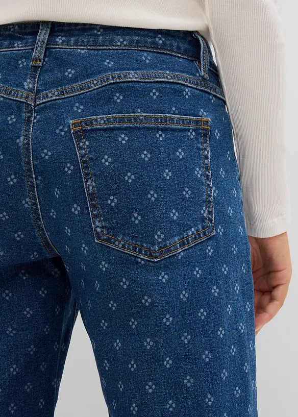 Wide leg jeans, mid waist, bonprix