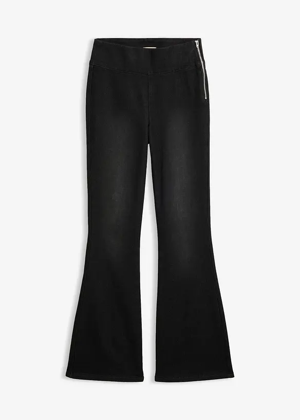 Varmende, high waist jeggings med komfortlinning, bonprix