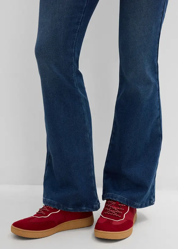 Varmende, high waist jeggings med komfortlinning, bonprix
