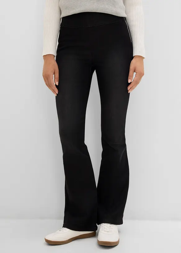 Varmende, high waist jeggings med komfortlinning, bonprix