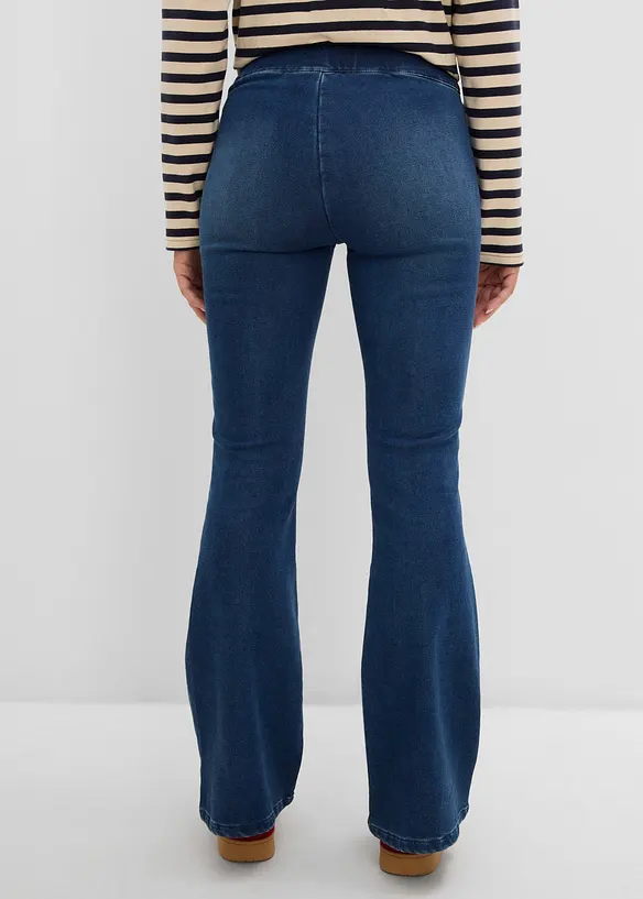 Varmende, high waist jeggings med komfortlinning, bonprix