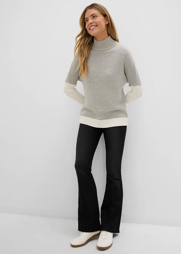 Varmende, high waist jeggings med komfortlinning, bonprix
