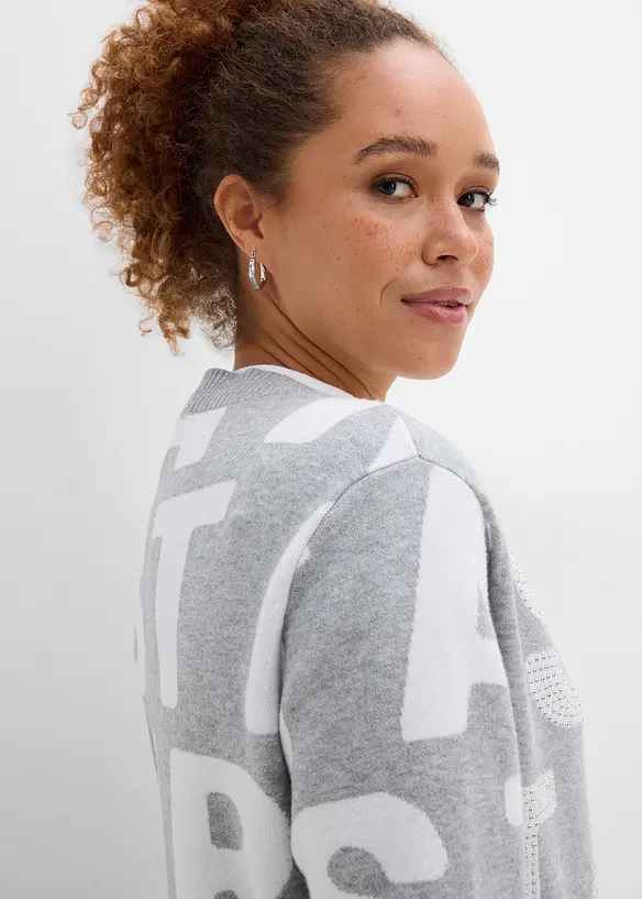 Finstrikket cardigan, bonprix