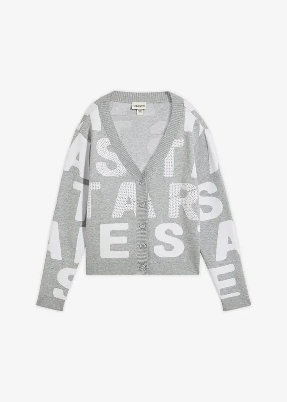 Finstrikket cardigan, bonprix