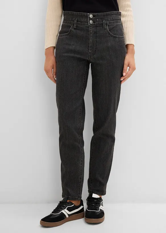 Mom-jeans High Waist, komfortlinning, bonprix